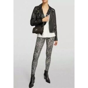 Spanx Faux Leather Snakeskin Print Leggings